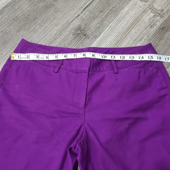 White House Black Market Purple Perfect Form Slim Leg Dress Pants Trouser WHBM - Picture 5 of 7